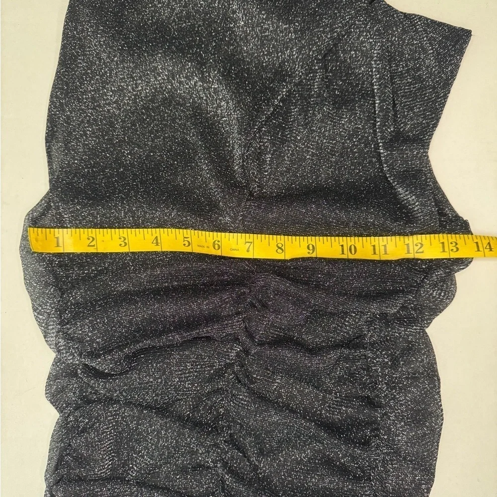 ALLSAINTS Tia Metallic Dress Gunmetal Sleeveless SIZE 4. A38